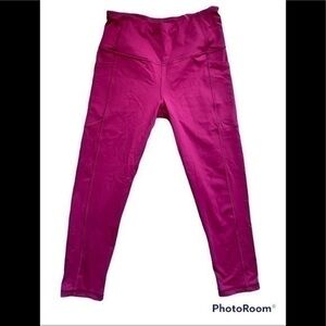 Victoria's Secret Sport Knockout Pocket Tight Red Sacred Geo VSX